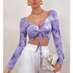 SHEIN Tie Dye Crop Top